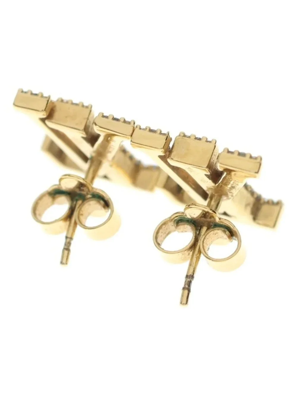 Louis Vuitton LV Iconic Rhinestone Single Earring Gold